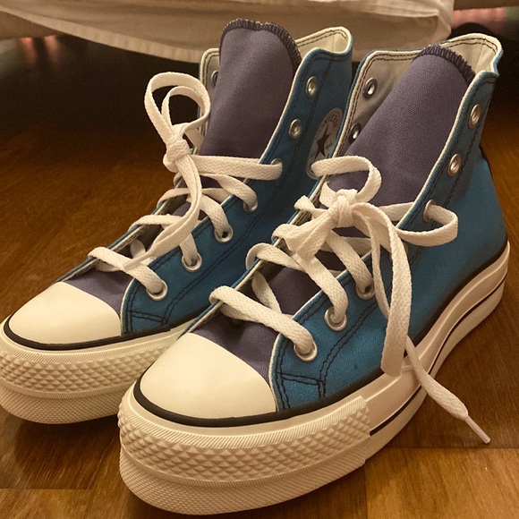 Multi-Blue all star converse - Picture 2 of 13
